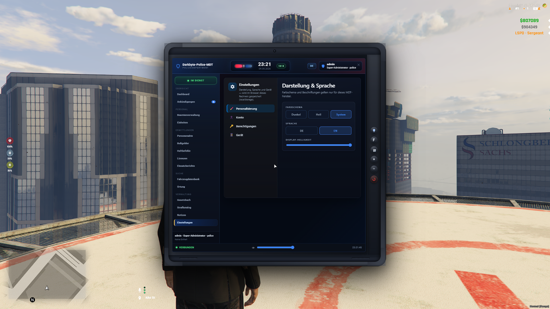 MDT — weiterer Screen